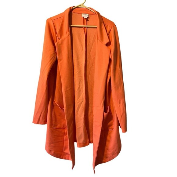 LuLaRoe Cardigan Sweater Size Large Open Front Career Colorful Preppy Modern - Picture 1 of 13